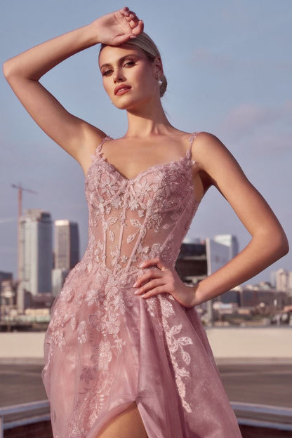 Freesia Gown - Mauve A-Line Layered Tulle Dress | Lady Black Tie Mauve / 6 Freesia Gown - Mauve A-Line Layered Tulle Dress | Lady Black Tie Mauve / 6
