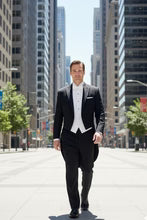 "Edward" Black Tuxedo Tailcoat