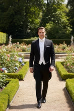 "Edward" Black Tuxedo Tailcoat