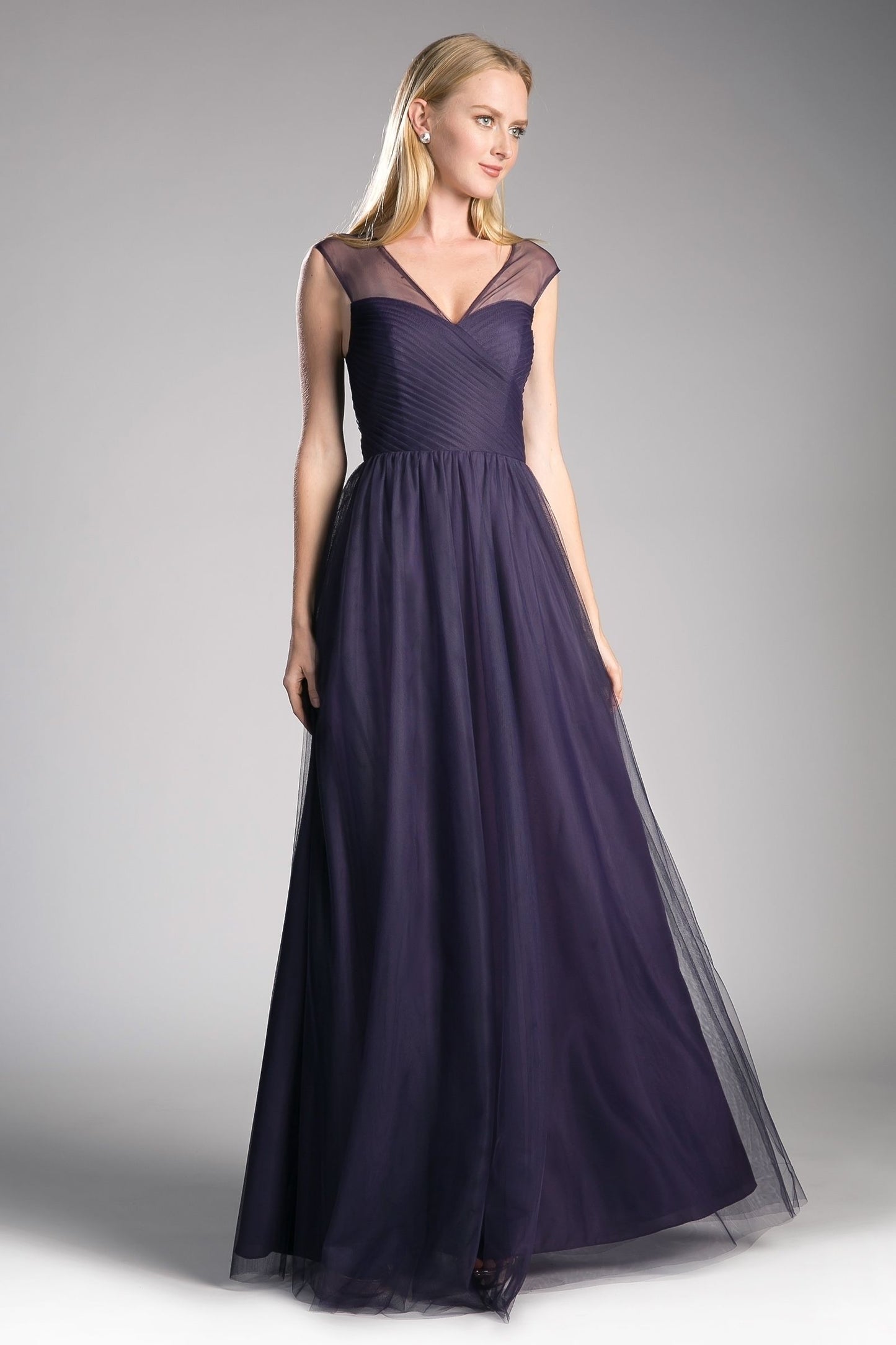 Layered Tulle A-Line Bridesmaid Dress