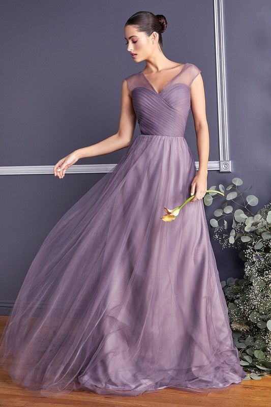 Layered Tulle A-Line Bridesmaid Dress