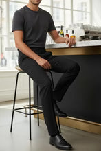 "Ethan" Black Super 150's Luxury Viscose Blend Suit Pants