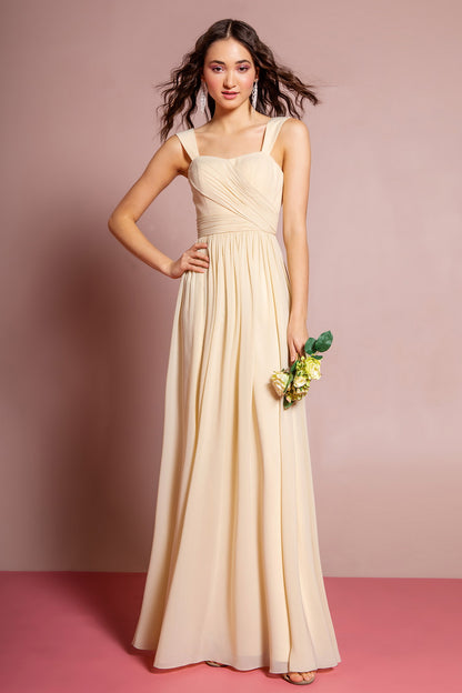 Sleeveless Chiffon Floor Length Dress