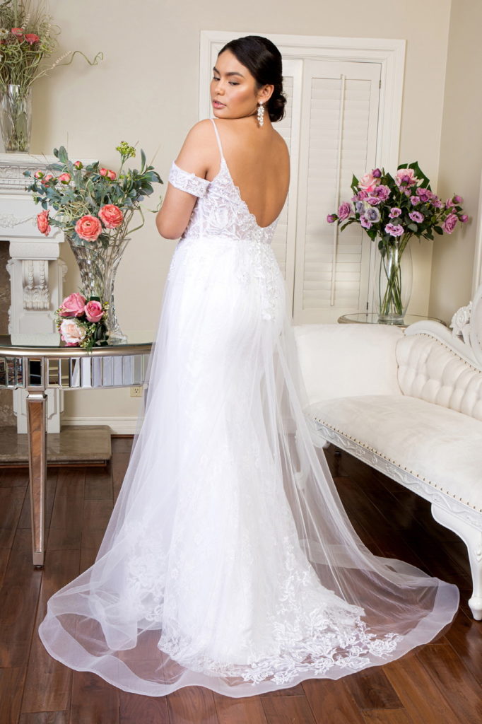 Sweethearted Embroidered Spaghetti Strap Wedding Gown w/ Lace Lining