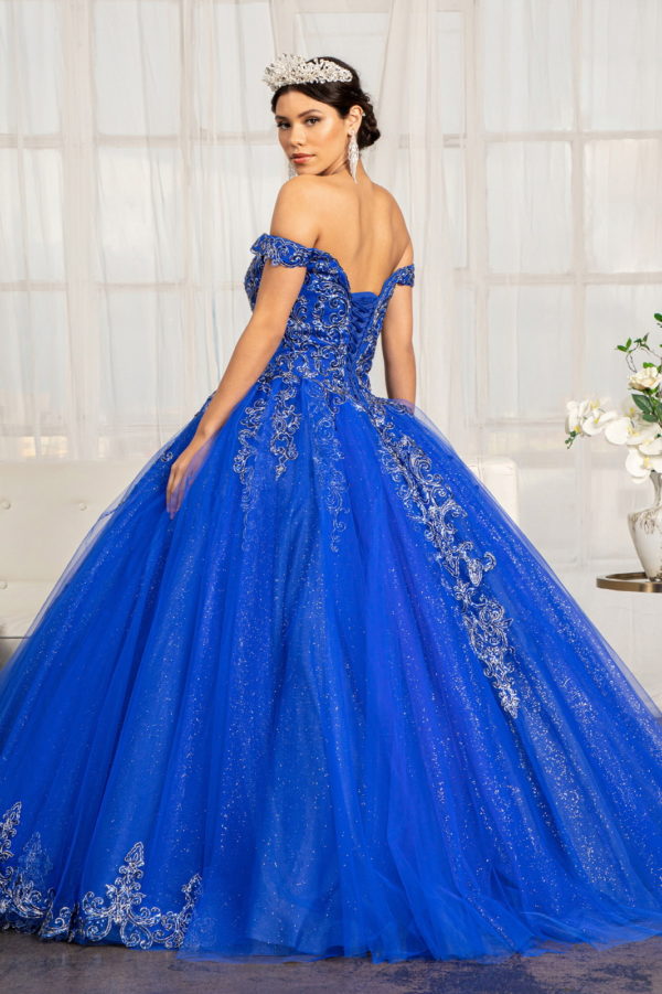 التطريز مزين الحبيب بريق شبكة اللباس Quinceanera 