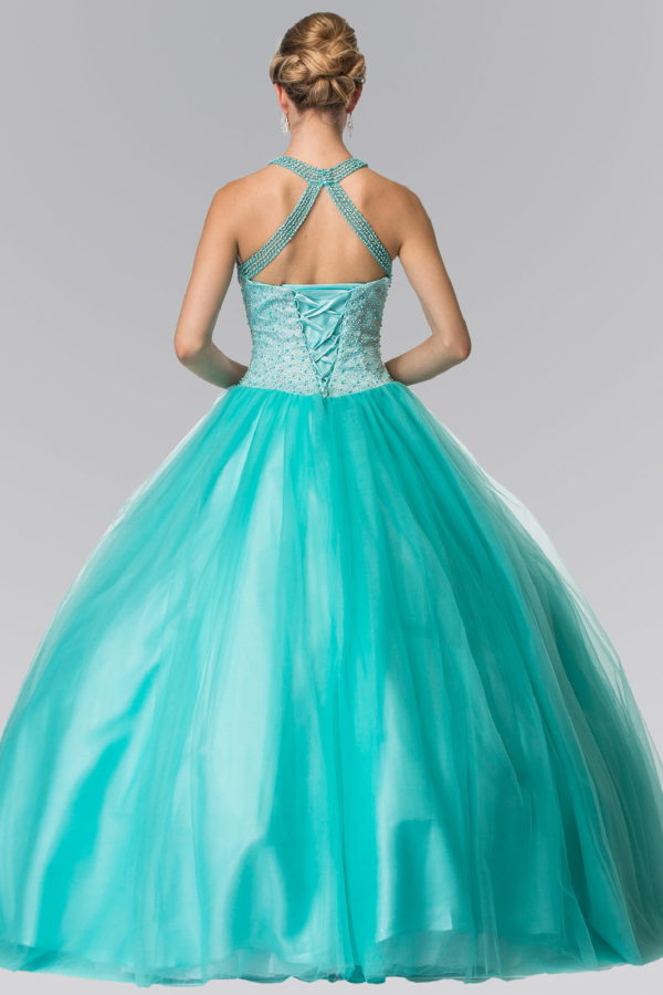 الوهم Sweathearted تول فستان Quinceanera 