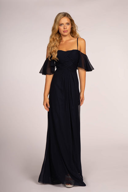 Spaghetti Strap Chiffon Long Dress