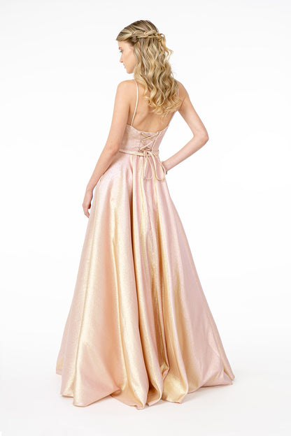 Spaghtti Strap Sweetheart A-Line Long Dress