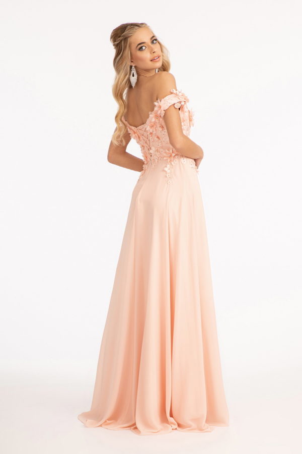 Sublime Off-shoulder Floral Neckline A-line Maxi Dress from Elizabeth K