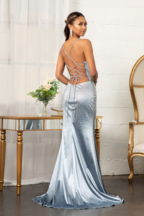 Sweetheart Beads Embellished Satin Mermaid Dress