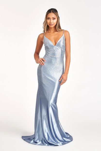 Sweetheart Beads Embellished Satin Mermaid Dress