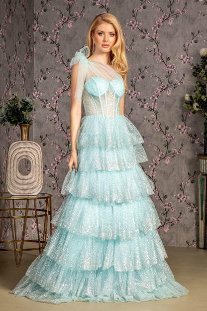 ribbon mesh dress Elegant Off-Shoulder Ribbon Mesh-Panel Spaghetti Strap Maxi Dress Likemychoice