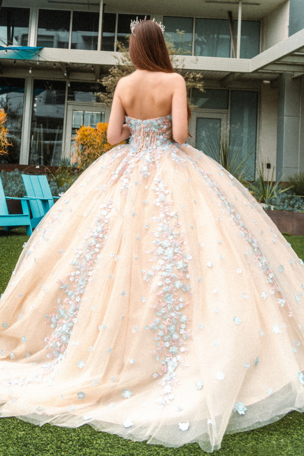 Beads Embellished Glitter Print Sweetheart Quinceanera Dress w/ detach Tux-USA Beads Embellished Glitter Print Sweetheart Quinceanera Dress w/ detach Tux-USA