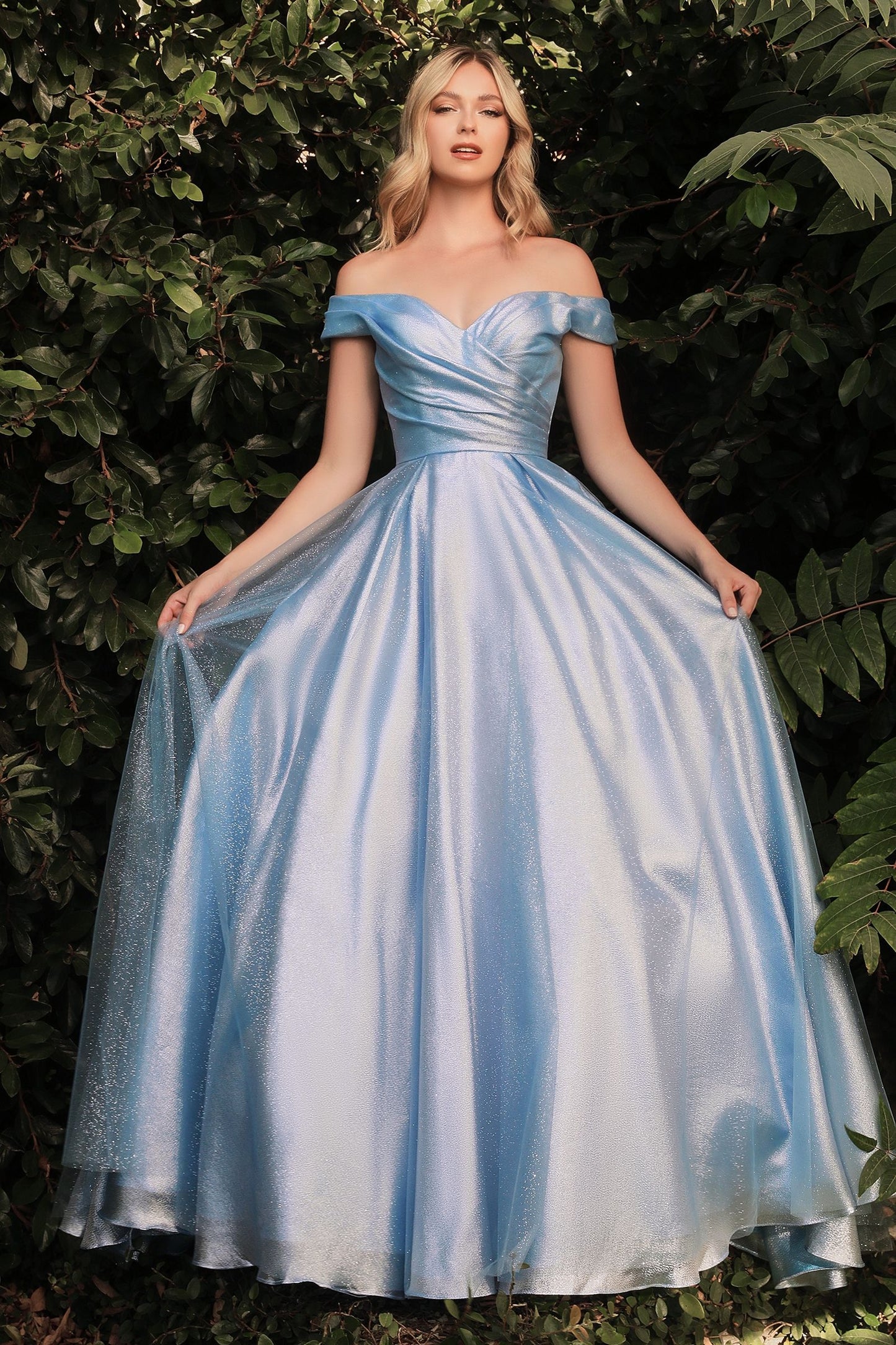 Off The Shoulder Organza Ball Gown