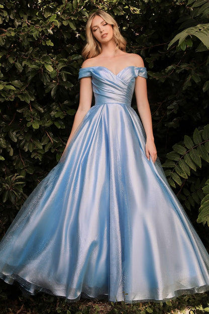 Off The Shoulder Organza Ball Gown