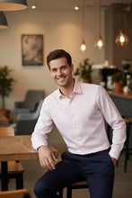 "Jamison" Pink Twill Spread Collar Dress Shirt