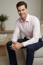 "Jamison" Pink Twill Spread Collar Dress Shirt