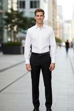 "Jamison" White Twill Spread Collar Dress Shirt