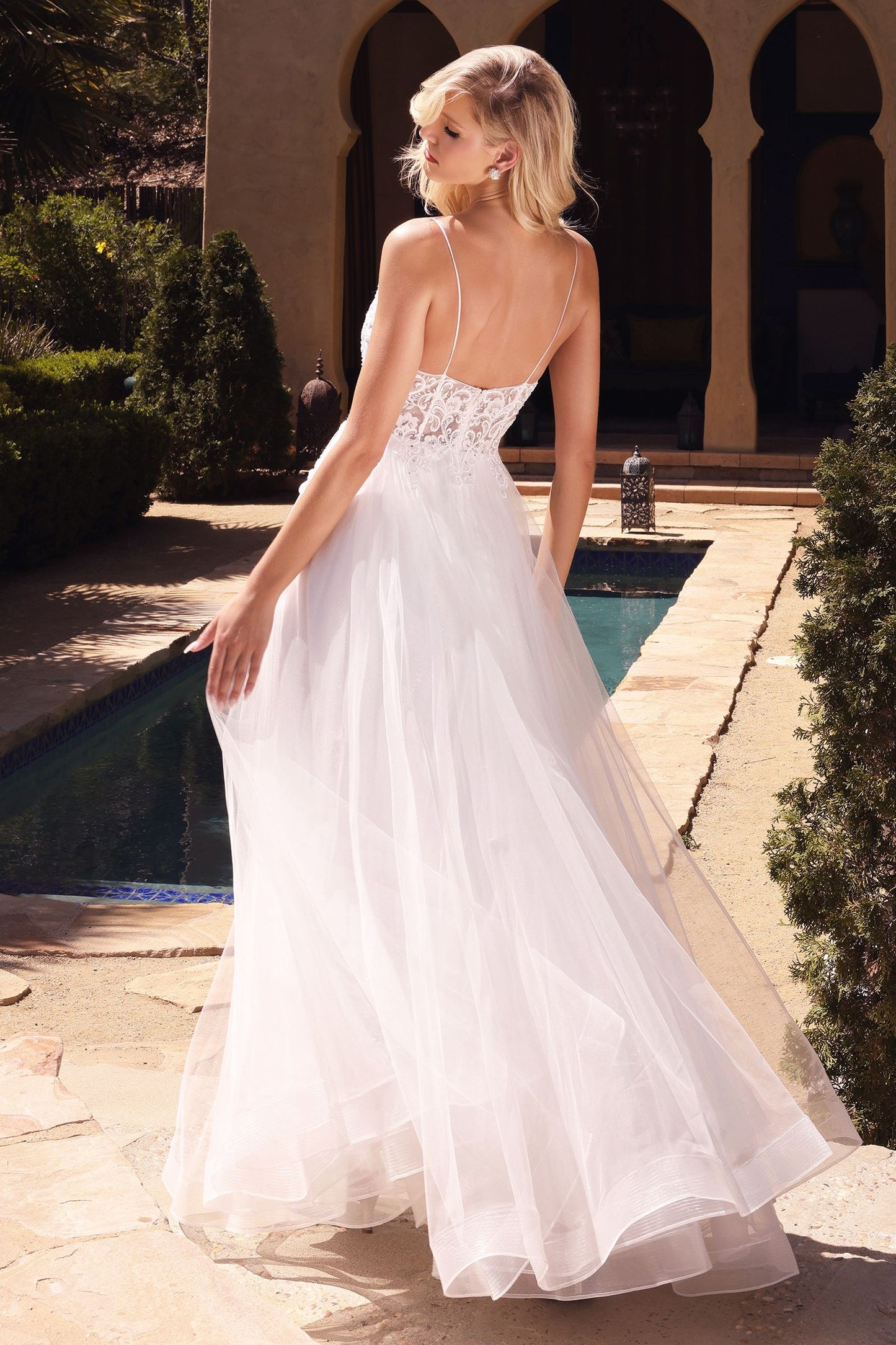 Tulle Layered Bridal Gown
