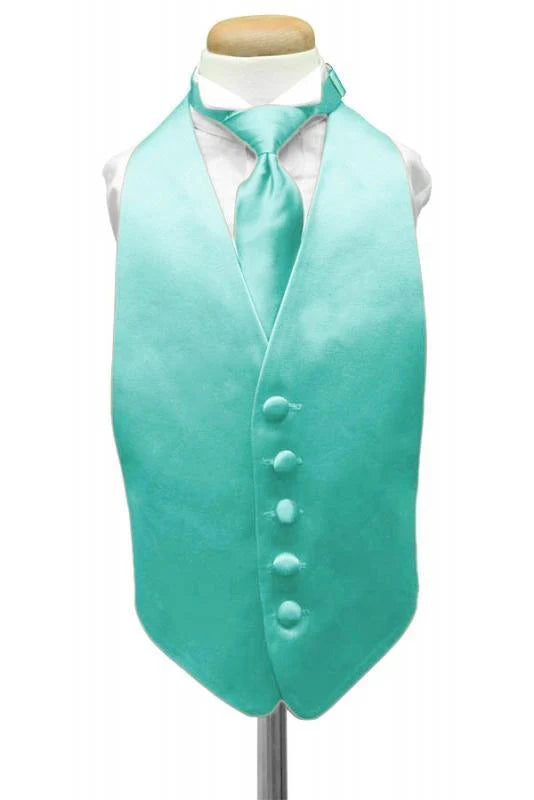 Luxury Satin Kids Tuxedo Vest 2