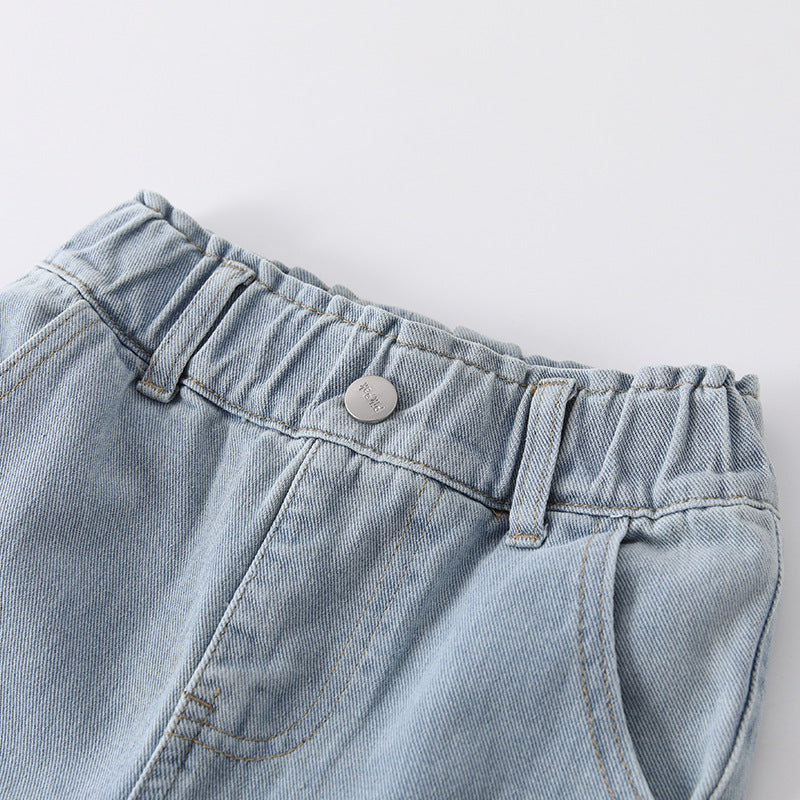 Arrival Autumn Girls Strawberry Pattern Denim Pants, MyKids-USA®, Jeans, MyKids-USA -  -  -  -  -  -  - .