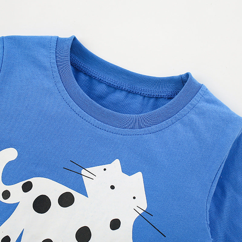 Autumn and Spring Arrival Animals Cartoon Pattern Long Sleeves Top for Stylish Boys, MyKids-USA®, Shirts, MyKids-USA -  -  -  -  -  -  - .