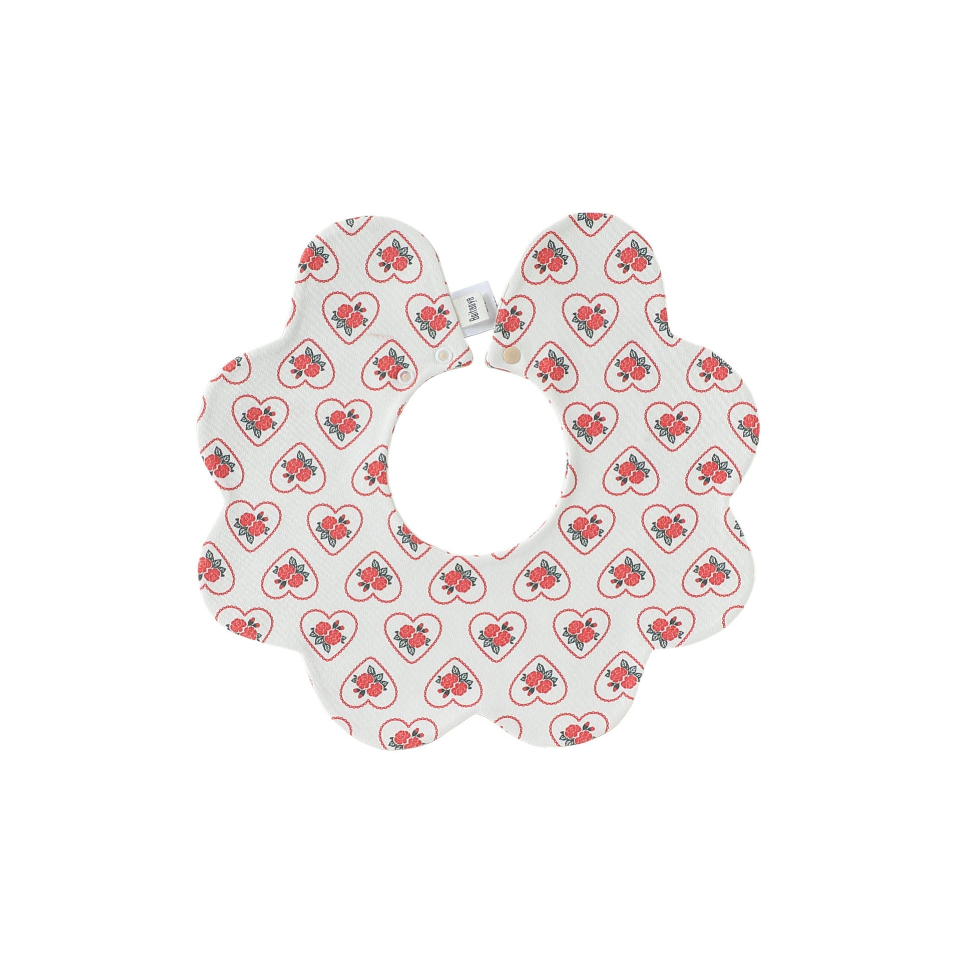 Adorable Simple Pattern Cotton Snap-on Flowers Shaped Bib, MyKids-USA®, Bibs, MyKids-USA - Size/Age - M (1-3Y) - Color - Red -  -  - TR2602011438-E.