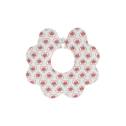 Adorable Simple Pattern Cotton Snap-on Flowers Shaped Bib, MyKids-USA®, Bibs, MyKids-USA - Size/Age - M (1-3Y) - Color - Red -  -  - TR2602011438-E.