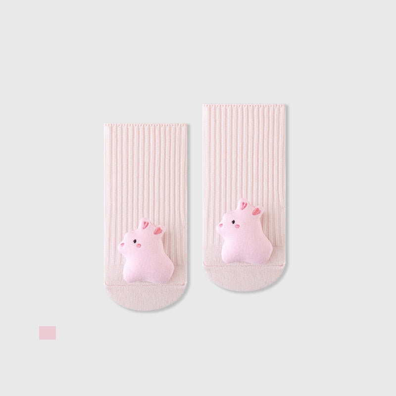 Autumn and Winter Baby Unisex Breathable Simple Animals Pattern Cute Socks, MyKids-USA®, Baby & Toddler Socks & Tights, MyKids-USA - Size/Age - XS (0-6M) - Color - Light Pink -  -  - TR2511172159-D.