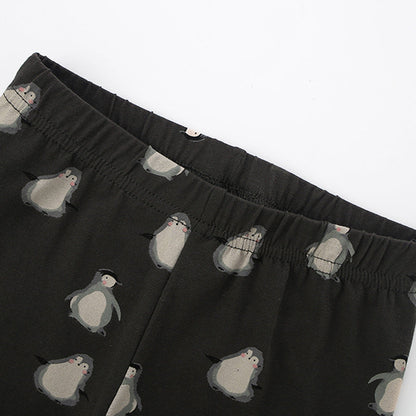 Autumn Arrival Baby Kids Girls Penguins Pattern Casual Pants, MyKids-USA®, Trousers, MyKids-USA -  -  -  -  -  -  - .