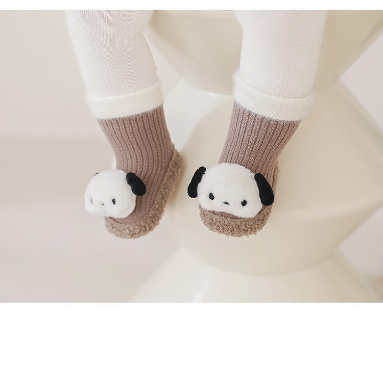 Thickened Winter Toddler Walking Socks – Mid-Calf Anti-Slip Cartoon Baby Floor Shoe Socks, MyKids-USA®, Baby & Toddler Socks & Tights, MyKids-USA -  -  -  -  -  -  - .