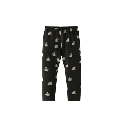 Autumn Arrival Baby Kids Girls Penguins Pattern Casual Pants, MyKids-USA®, Trousers, MyKids-USA - Size/Age - 100 (2-3Y) - Color - Black -  -  - TR2509182325-A.