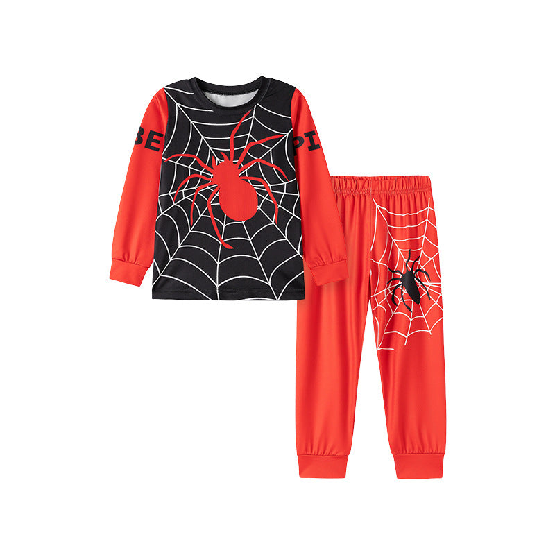 Spider & Web Kids Pajama Set – Long Sleeve Shirt and Pants, Fun Cartoon Design, MyKids-USA®, Baby & Toddler Sleepwear, MyKids-USA -  -  -  -  -  -  - .