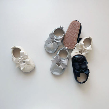 Winter and Autumn Baby Girl Fashion Solid Color Butterfly-bow Decorated Toddler Soft-Sole Anti-slip Walking Shoes, MyKids-USA®, First Steps & Crawlers, MyKids-USA -  -  -  -  -  -  - .