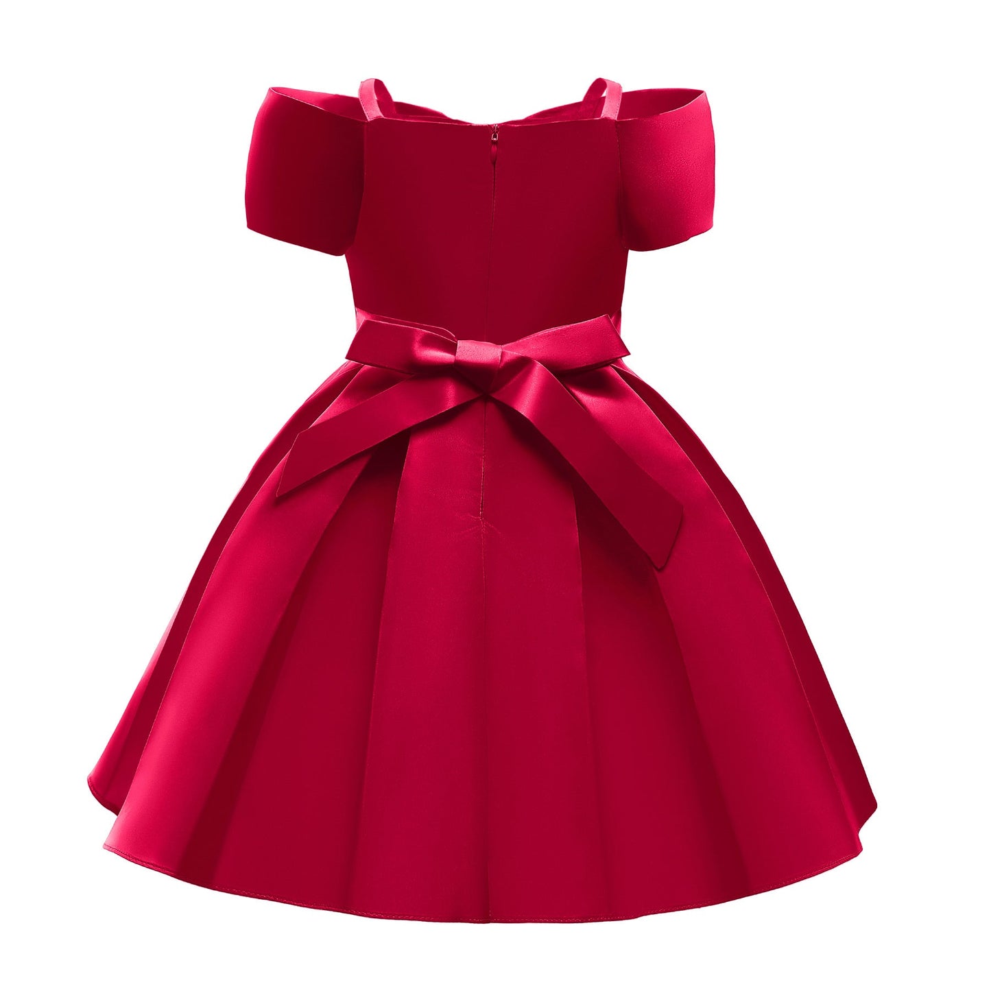 Baby Girl Solid Color Sling Princess Fashion Dress Children’s Formal Dress