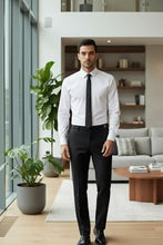 "Ethan" Black Super 150's Luxury Viscose Blend Suit Pants
