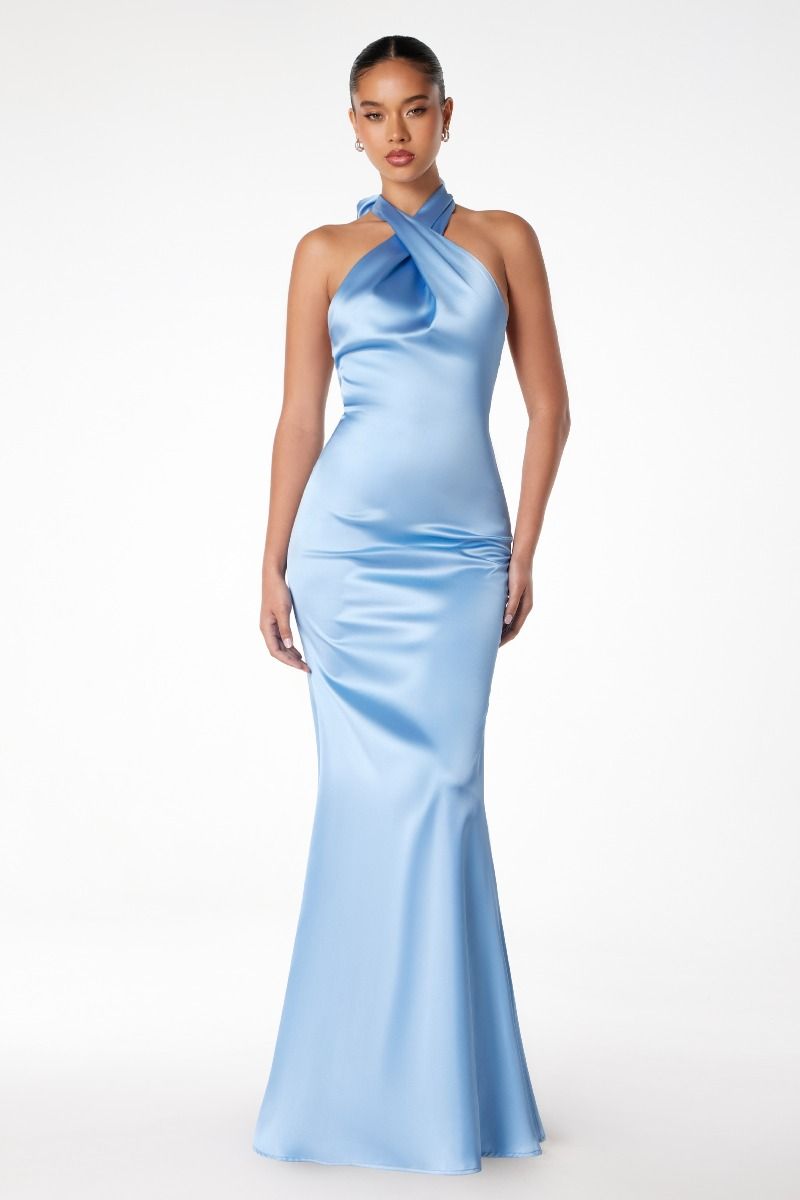 High halter v-neck mermaid dress Tux-USA High halter v-neck mermaid dress Tux-USA