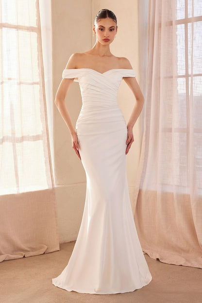 Stretch Satin Bridal Gown, Sculpted Silhouette and Timeless Appeal