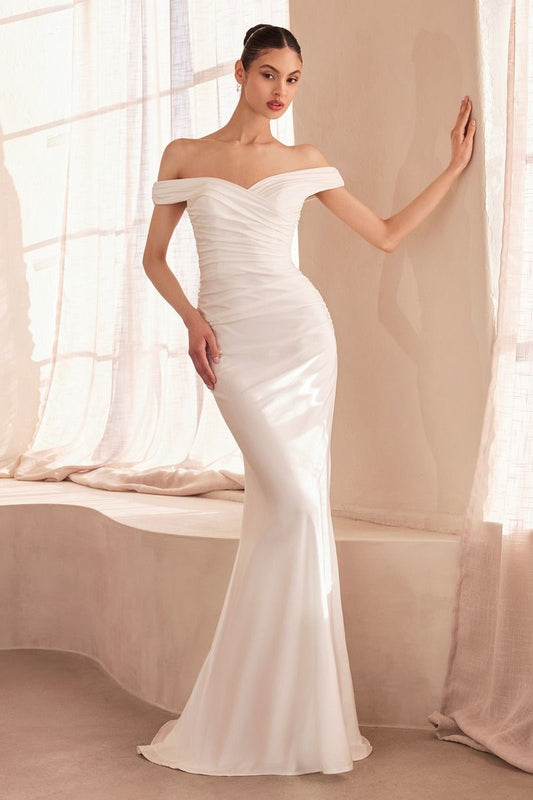 Stretch Satin Bridal Gown, Sculpted Silhouette and Timeless Appeal