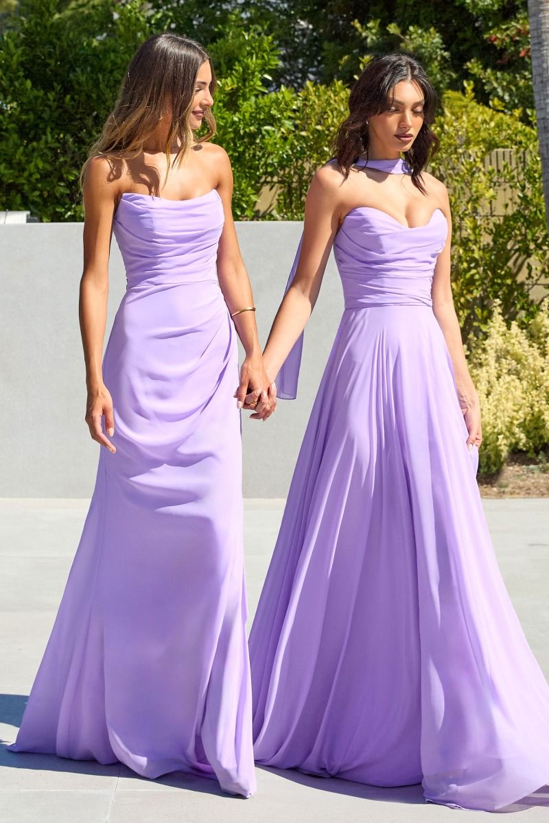 Strapless sweetheart neckline A-line dress