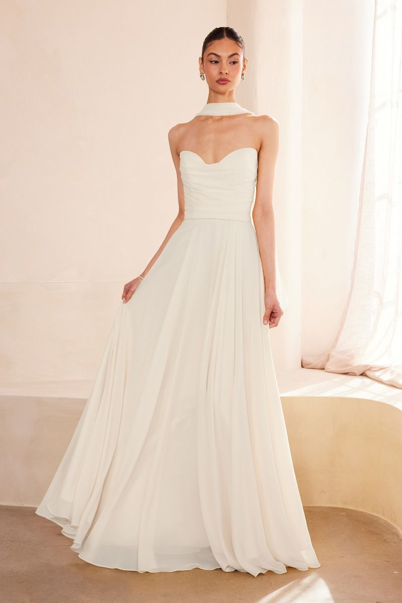 Strapless Empire Waist Wedding Dress