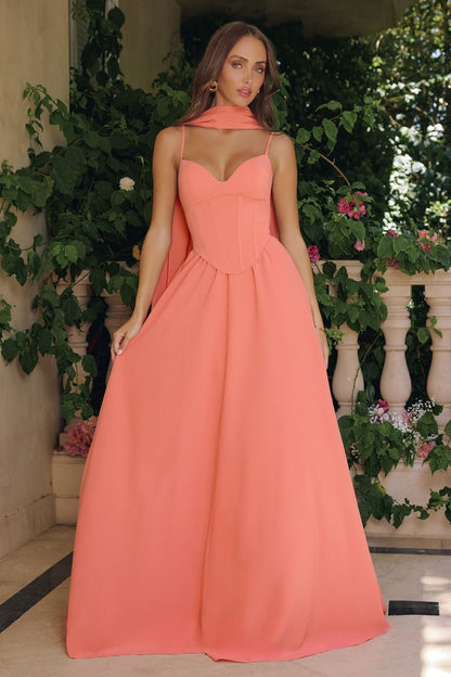 Sweetheart neckline A-line dress
