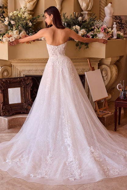 Deep Sweetheart Strapless Bridal Ball Gown