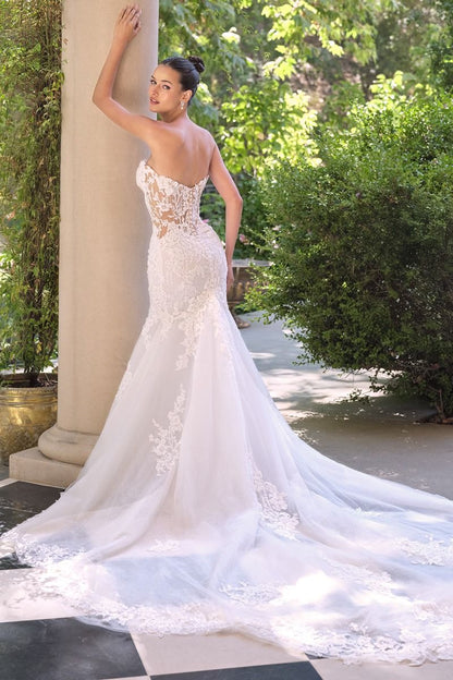 Strapless Mermaid Bridal Gown & Sleeves