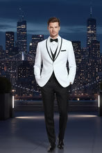 "Xavier" White Tuxedo Jacket