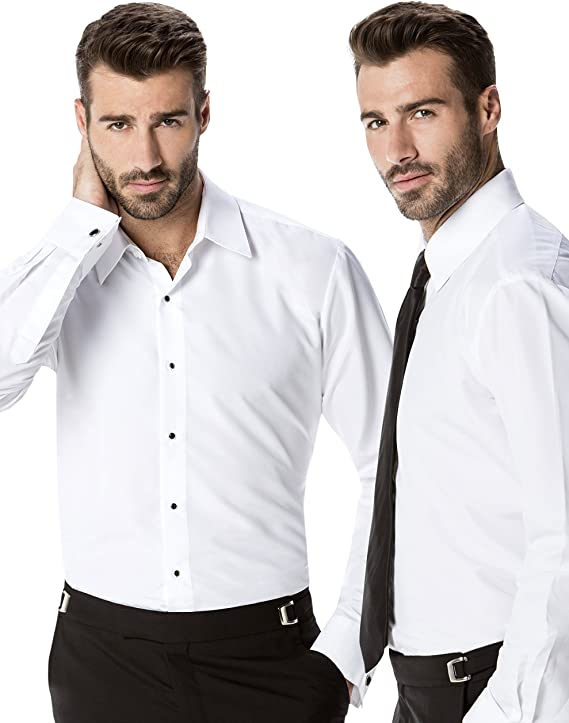 Dri fashion fit tuxedo shirt