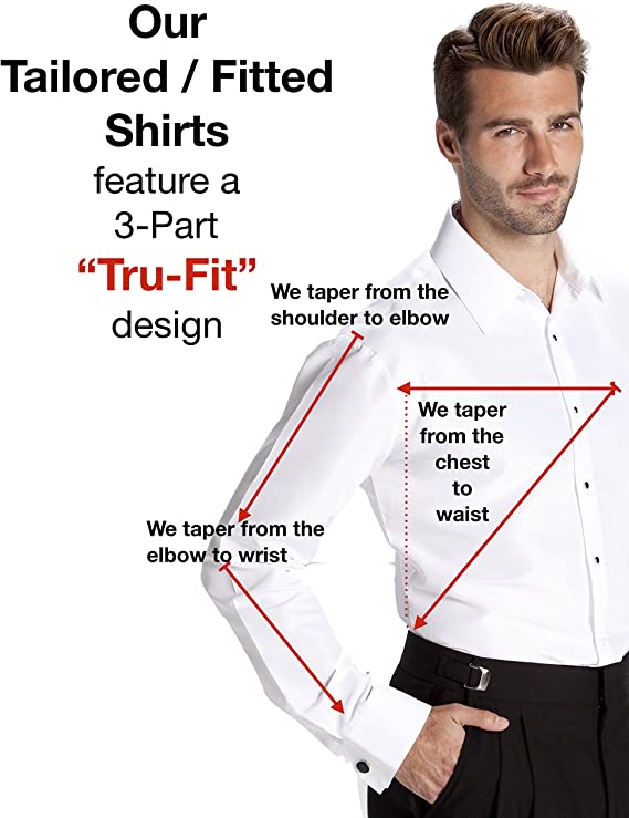 Luxe Microfiber Mens Fitted Dress Shirt, Tuxedo Shirt Luxe Microfiber Mens Fitted Dress Shirt, Tuxedo Shirt