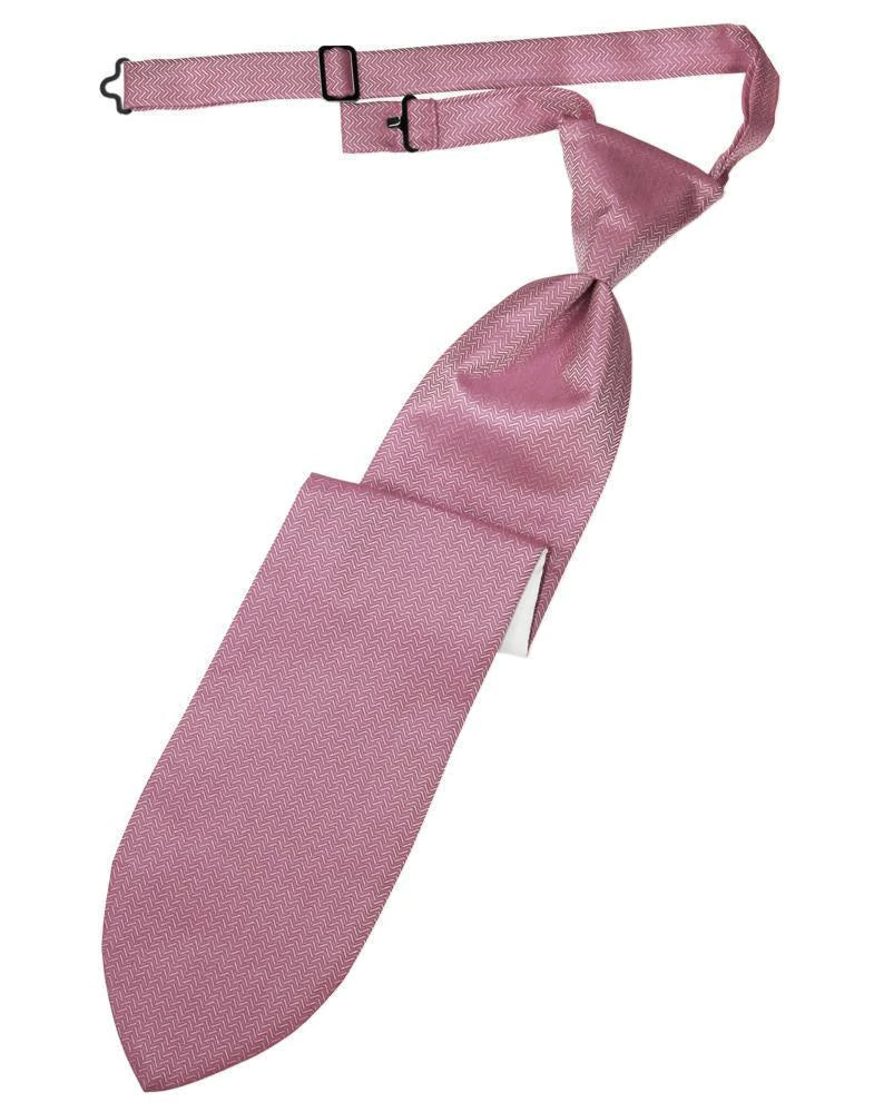 Herringbone Necktie Pre-Tied