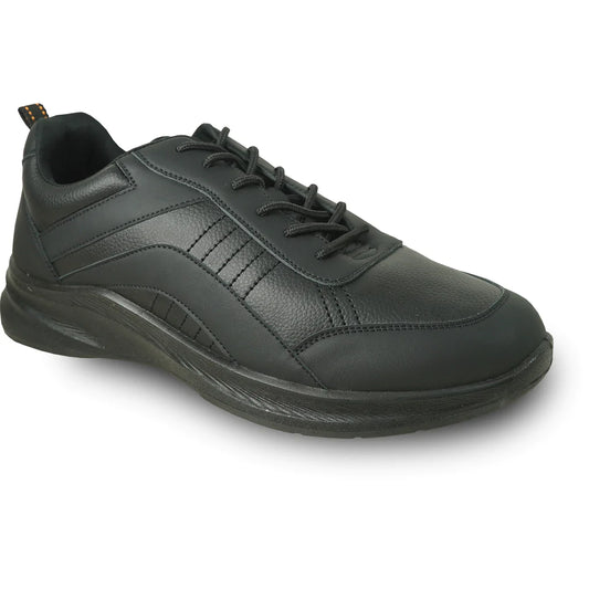 VANGELO Men Slip Resistant Shoe JIMMY-4 Black