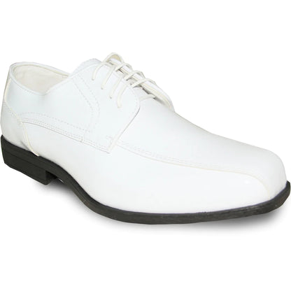 JEAN YVES Men Dress Shoe JY02 Oxford Formal Tuxedo for Prom & Wedding Shoe White Patent